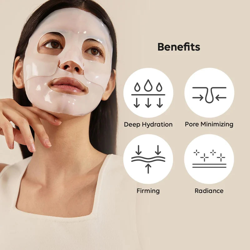 Mascarilla facial de Bio-Colágeno Real con 4 unidades